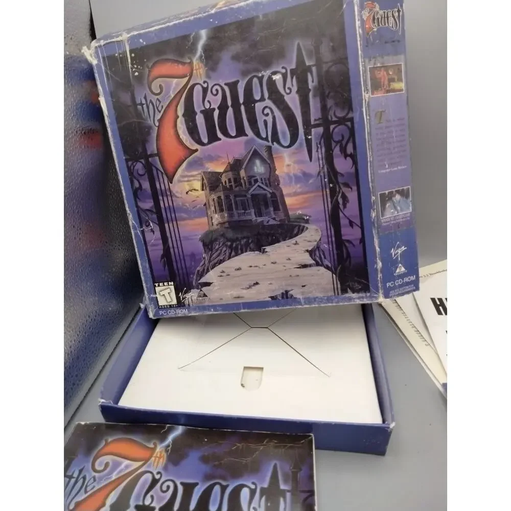 The 7th Guest - Virgin PC, 1992 Big Box PC w/Inserts - Horror Adventure